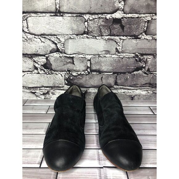 Tsubo Black Suede Leather Cap Toe Casual Loafers Flats Shoes Women’s 6M US/37EU - Picture 2 of 16